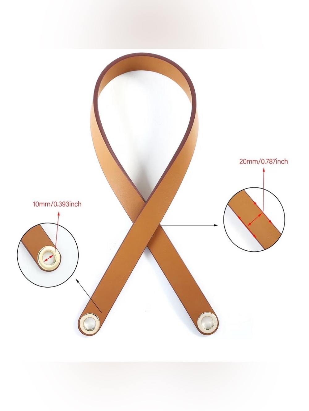 Swift Leather Shoulder Strap for Hermes Herbag 20